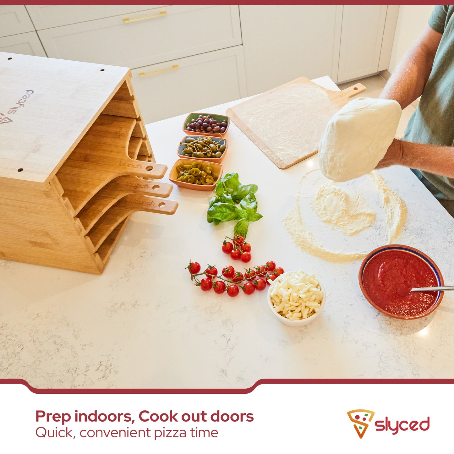 The Original Pizza Peel Rack