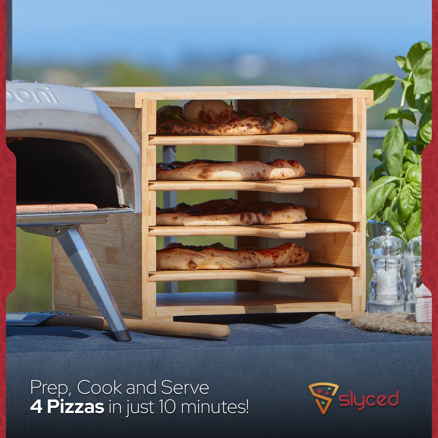 The Original Pizza Peel Rack